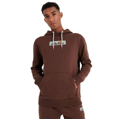 Crestida organic fleece hoodie, Brown, medium