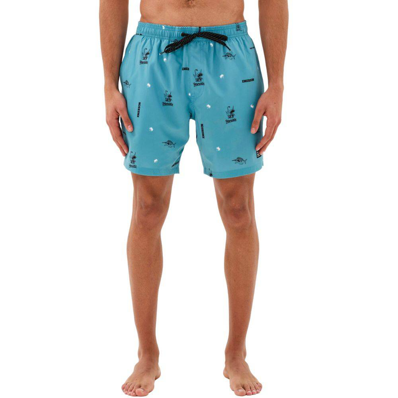 Men's printed volley shorts image number null