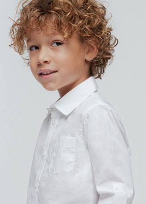 Πουκαμισο μακρυμανικο basic, White, medium
