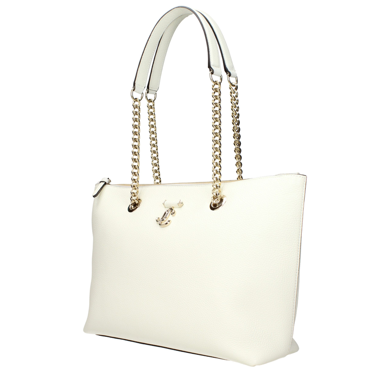 White leather shoulder bag-null