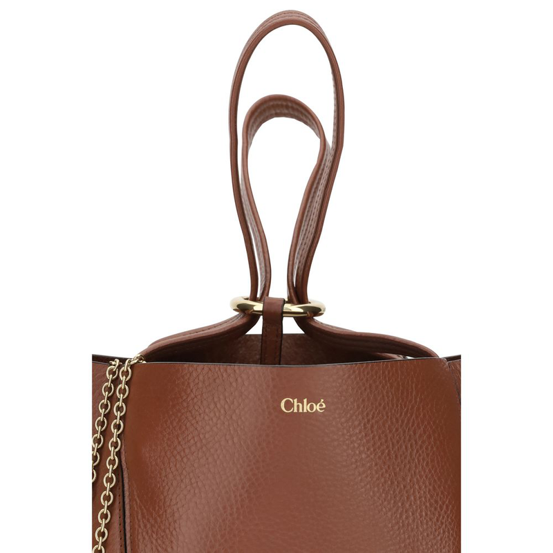 Brown calf leather bos taurus shoulder bag-null