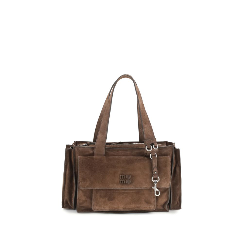 Brown calf leather bos taurus shoulder bag-null