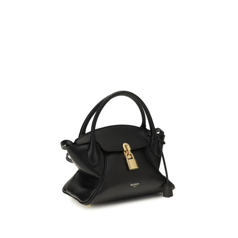Black calf leather bos taurus handbag-null
