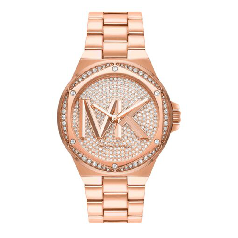 Michael kors lennox analog rose gold dial women's watch - mk7230 image number null