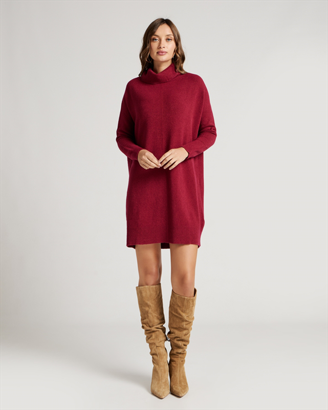 Knitted dress high neck image number null
