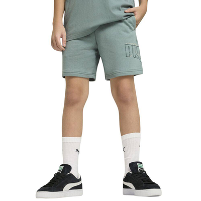 Essentials logo lab execution shorts training b, Green Moon, medium
