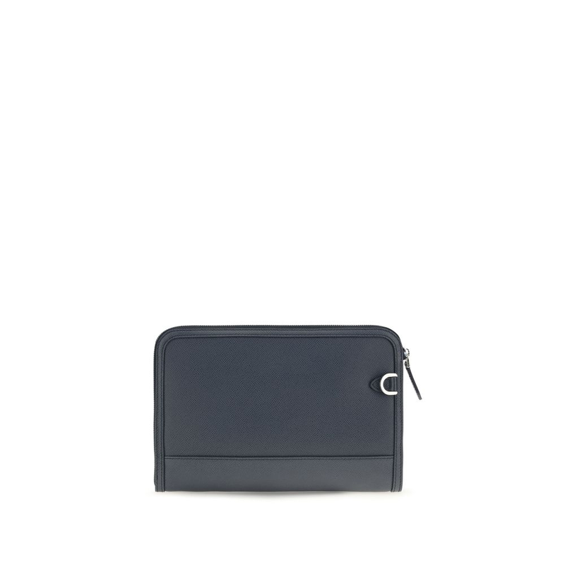 Blue calf leather bos taurus wallet-null