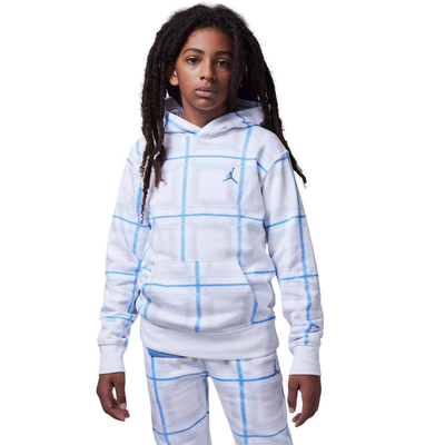 Nike jordan boys mj brooklyn essential hldy fleece p, White, medium