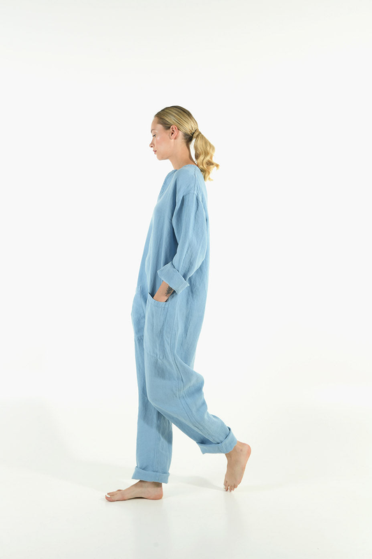 Kyoto linen jumpsuit image number null
