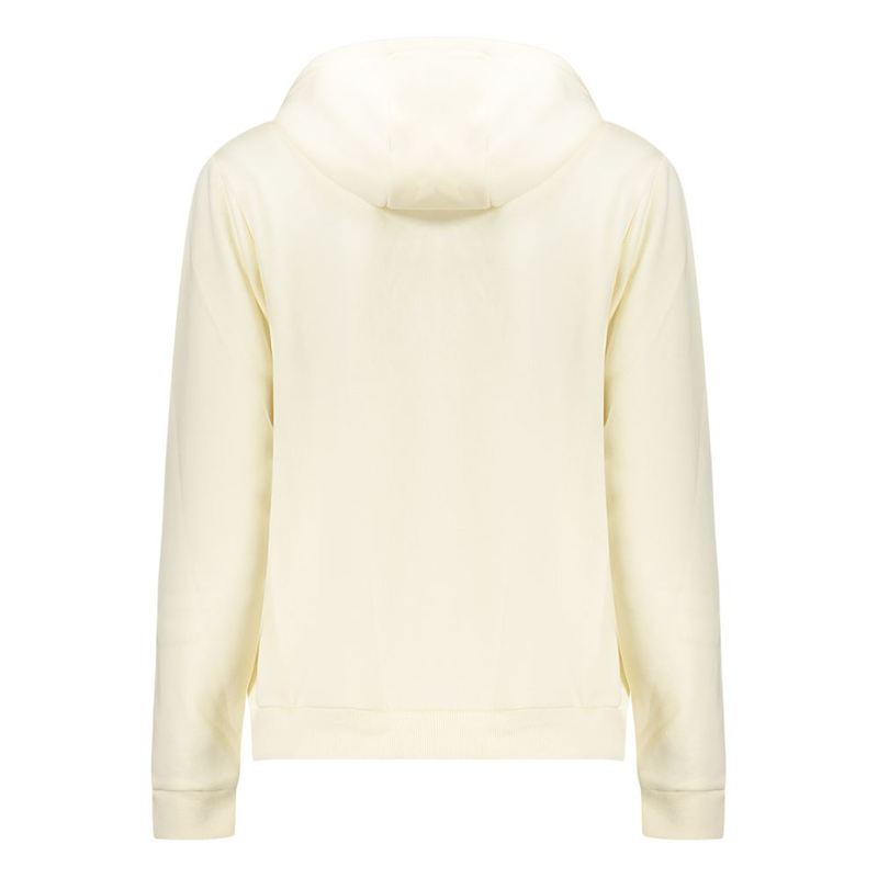 White cotton women's hoodie sweatshirt-null