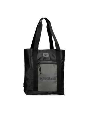 Reebok tote shopping bag arlo, Black/black, medium