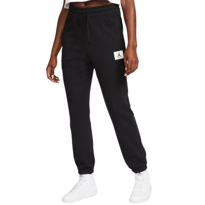 Nike jordan womens essentials fleece pant, Black, medium