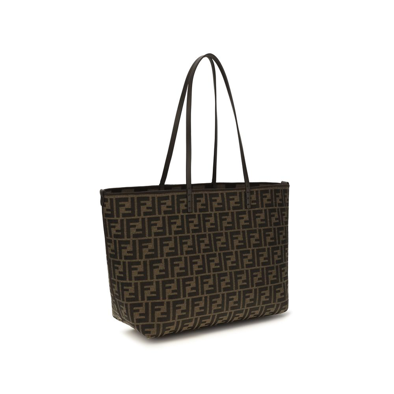 Brown polyester shoulder bag-null