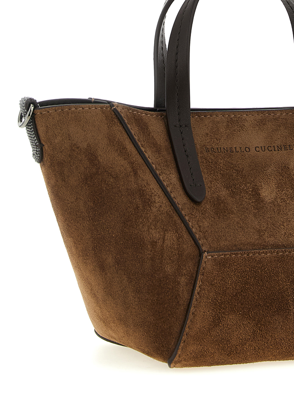 Brown calfskin handbag-null