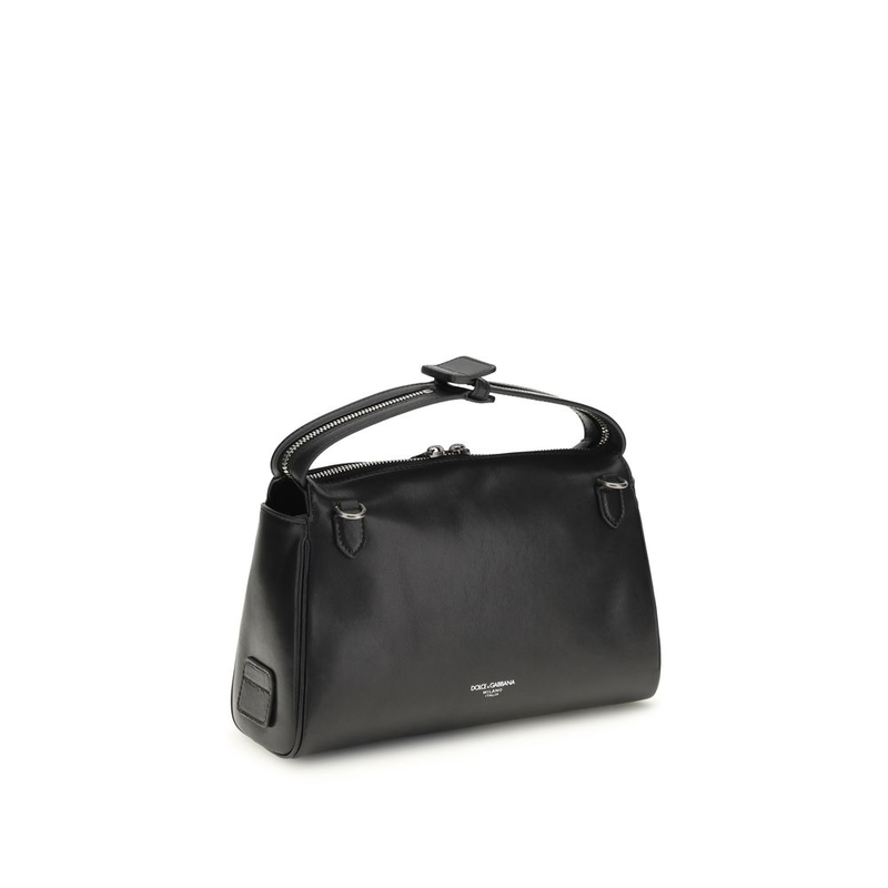 Black calf leather bos taurus handbag-null