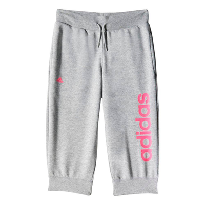 Yg essentials linear 3/4 pant, Grey / Hyper Pink, medium
