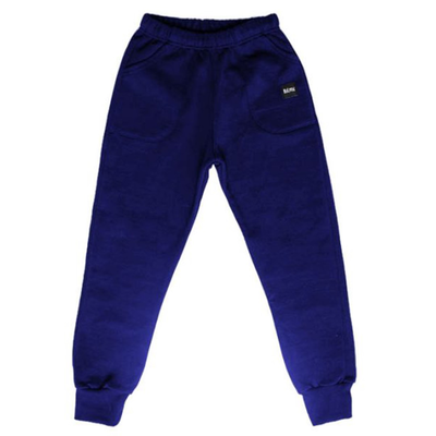 Childrens sweatpants with cuffs thick fabric #747, Darkblue, medium