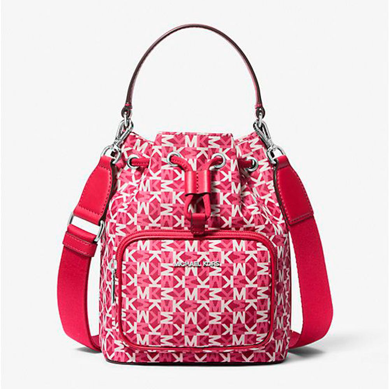 Multicolor nylon backet bag-null