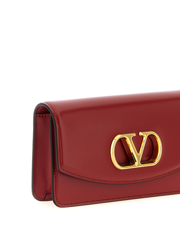 Multicolor calfskin clutch bag-null