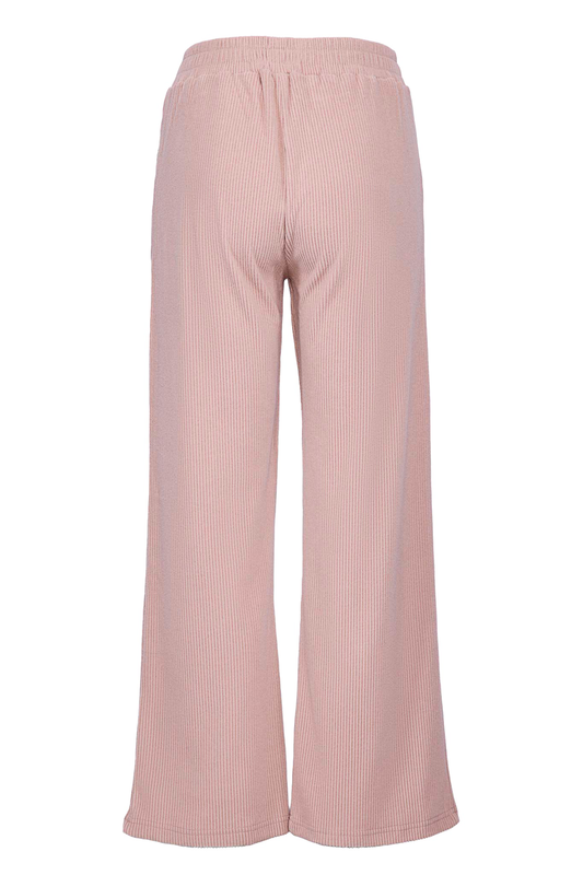 Ribbed knit trousers-null