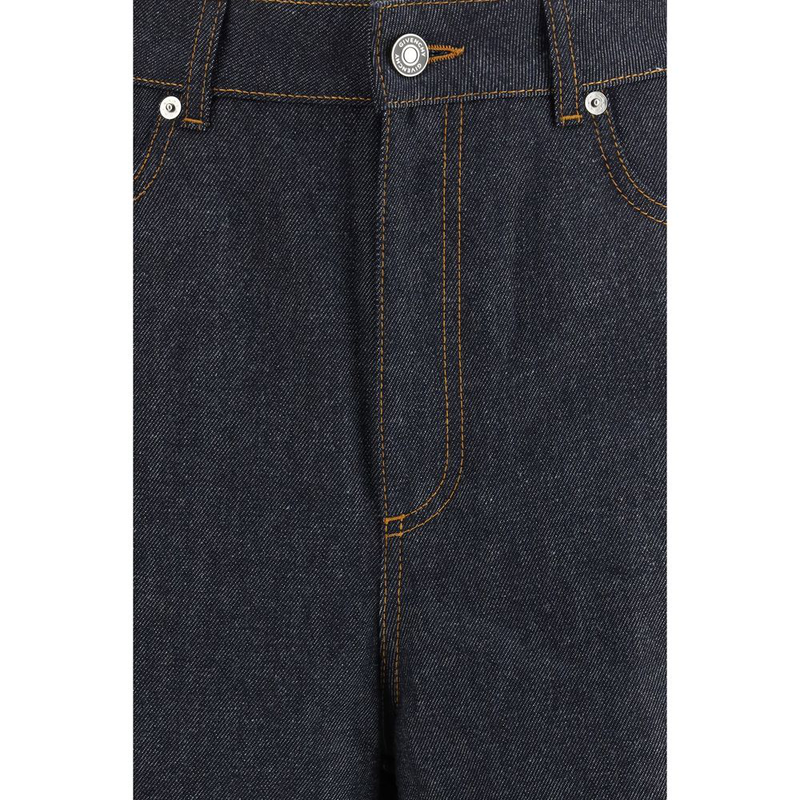 Blue cotton jeans denim-null