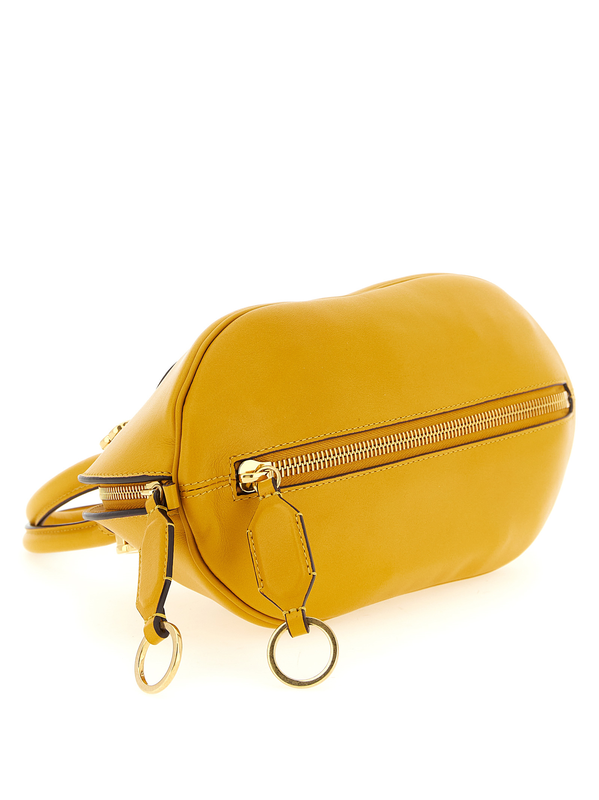 Bicolor calfskin handbag-null