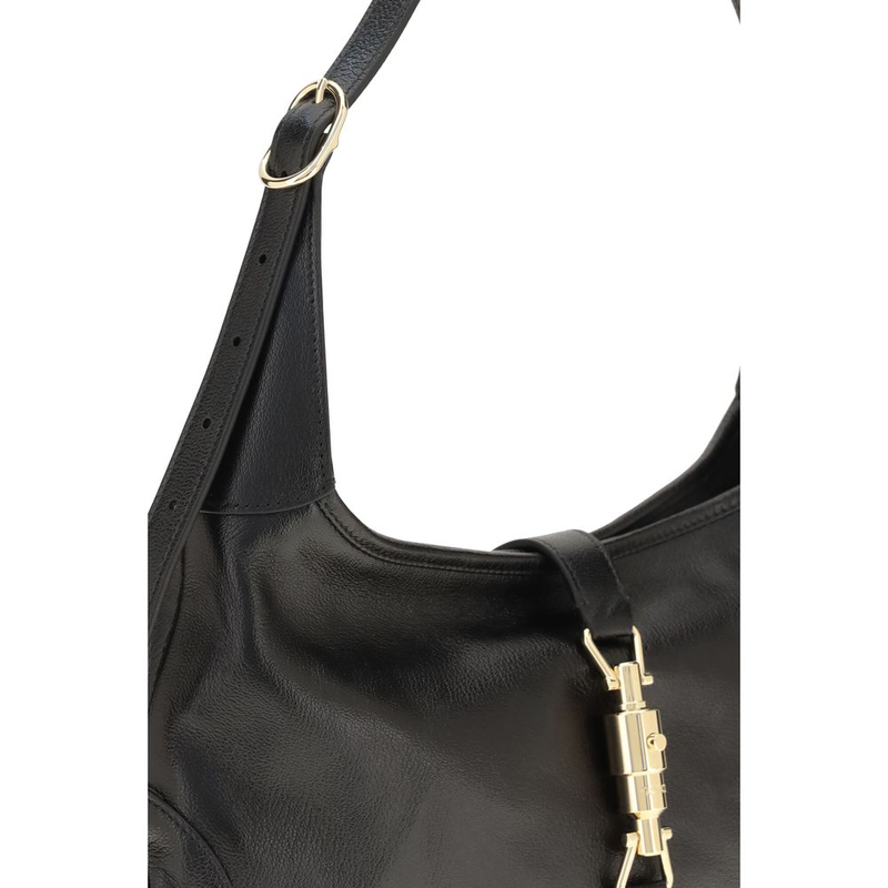 Black calf leather bos taurus shoulder bag-null