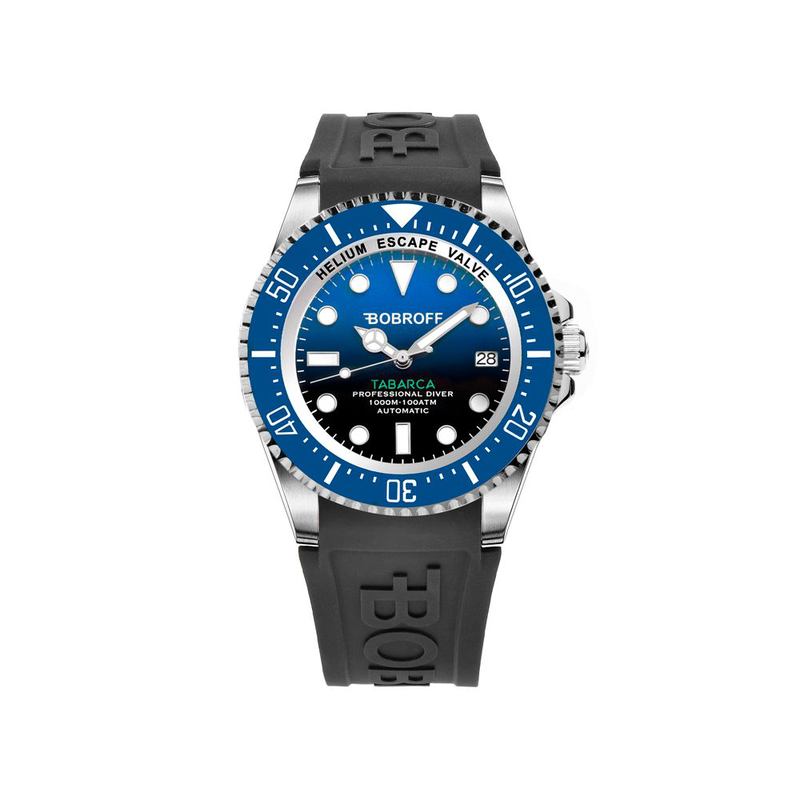 Black rubber sport watch-null