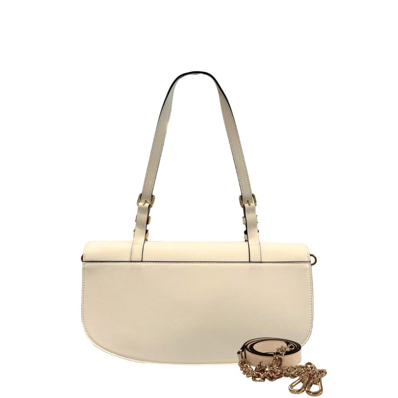 White pu women shoulder bag-null