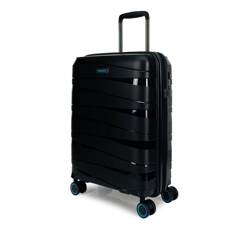 Bg berlin - ted cabin size/carry-on & BG Tumbler Gift (4 wheel) 55cm/20in luggage 10kg suitcase, Oxford Blue image number null