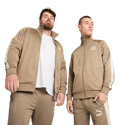 T7 iconic track jacket (s) pants, Brown, medium