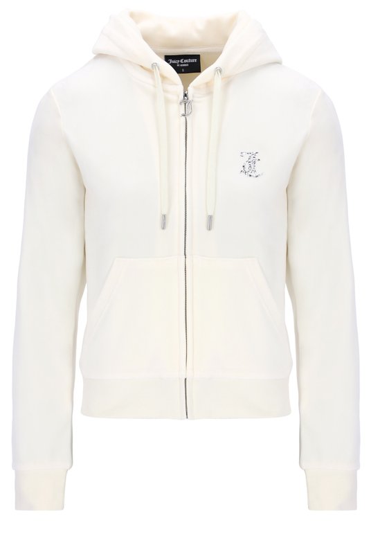 Mix crystal velour hoodie (cream) *set only-null