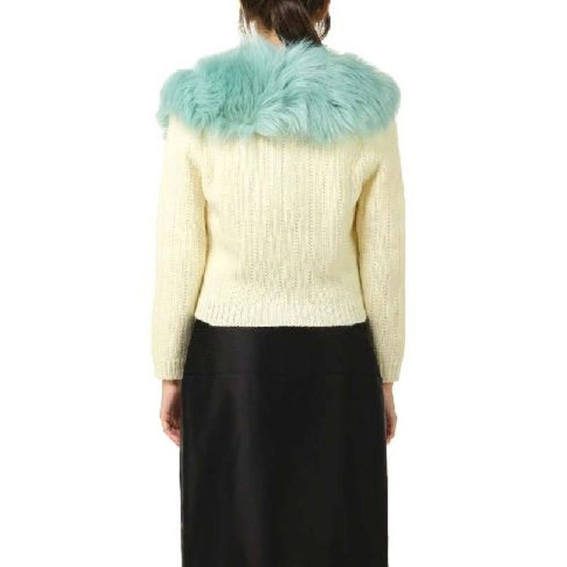 White wool cardigan-null
