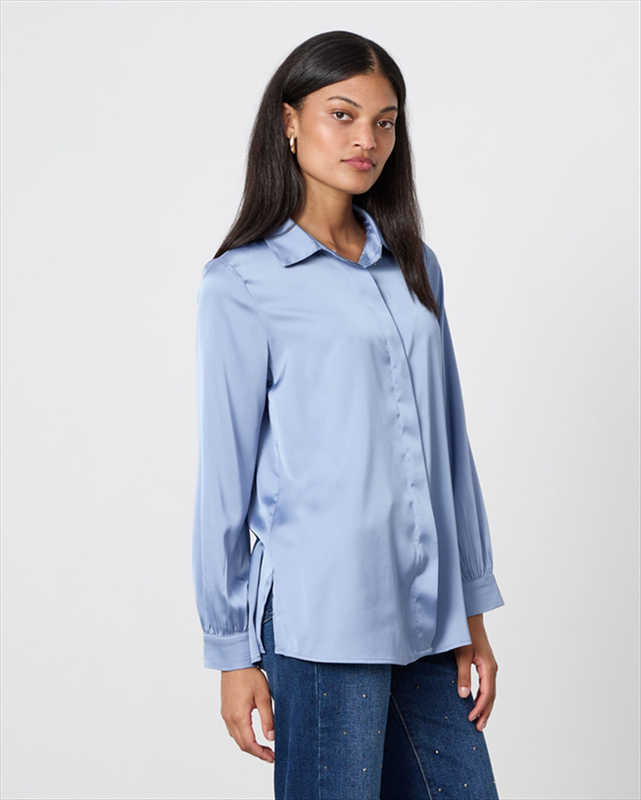 Shirt satin long sleeve image number null