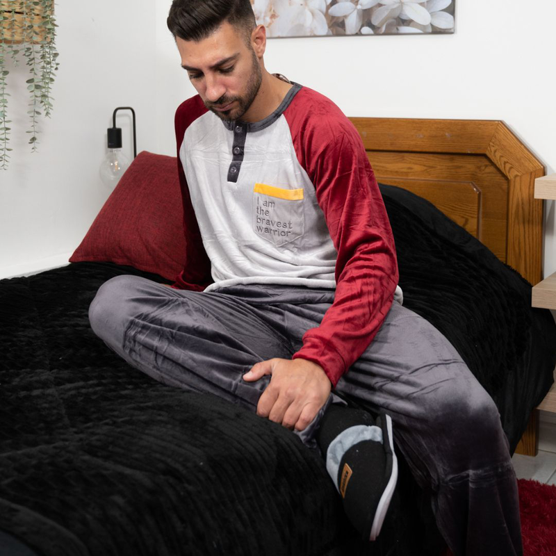 Mens velvet pajamas #m3296 image number null