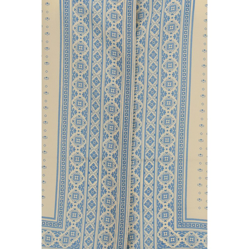 Beige silk pattern shirt-null