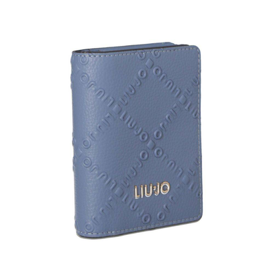 Liu Jo bifold wallet with logo, Denim, medium