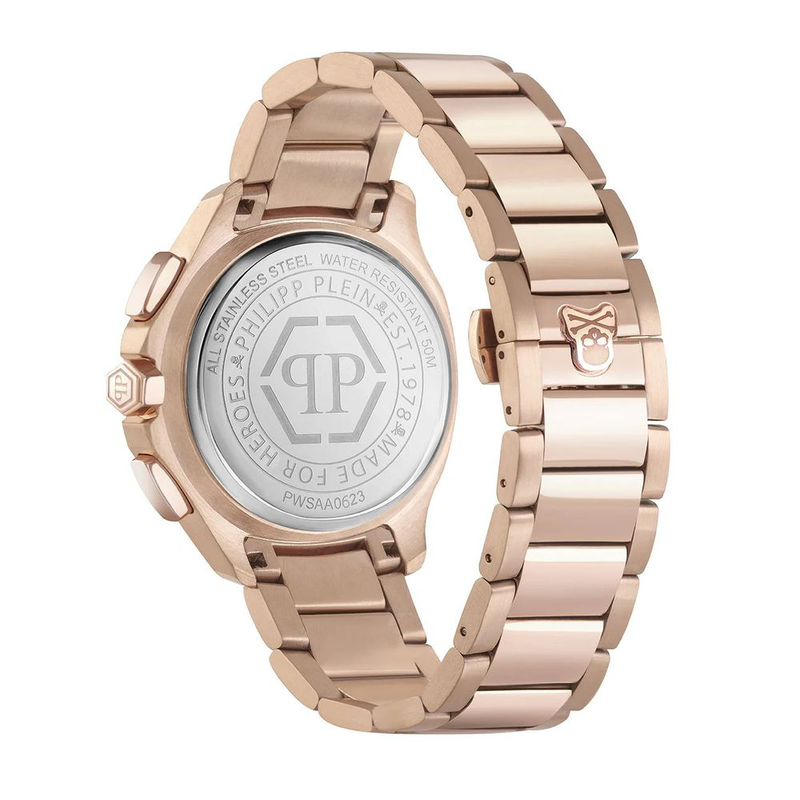 Multicolor stainless steel dress watch-null