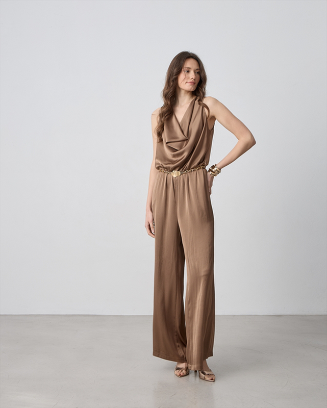 Jumpsuit satin drape-null