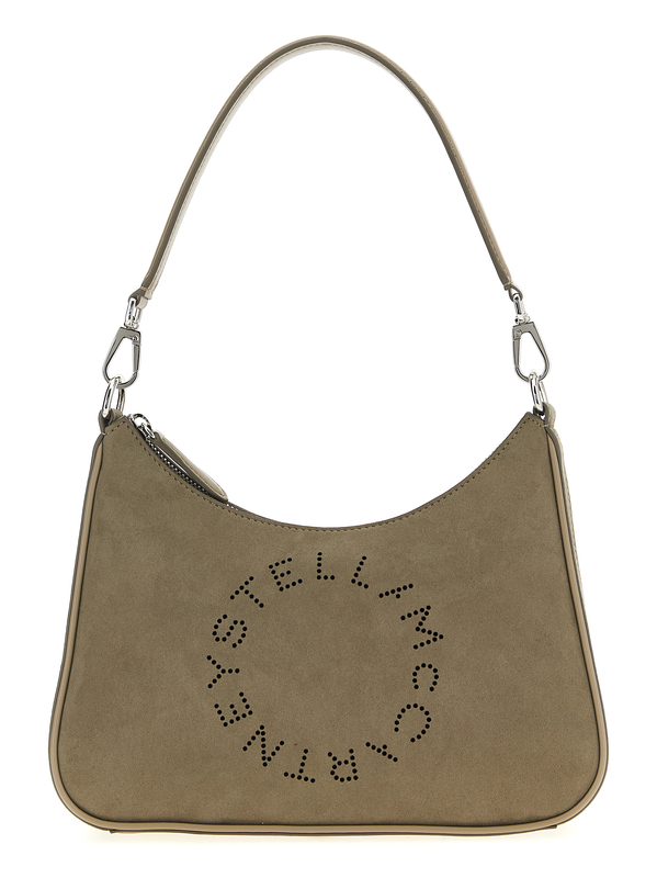 Gray polyamide shoulder bag-null