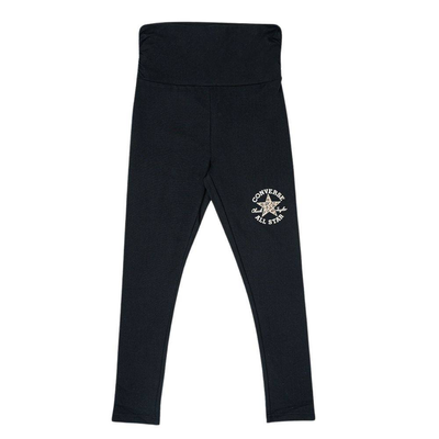 Girls graphic ruched legging, Black, medium