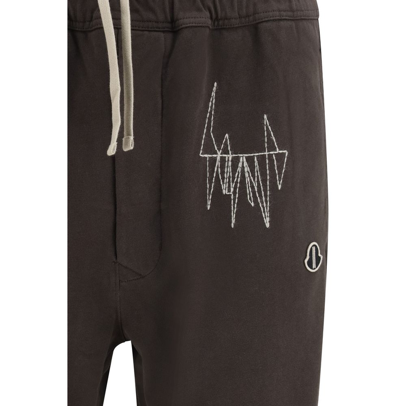 Brown cotton athletic pants-null