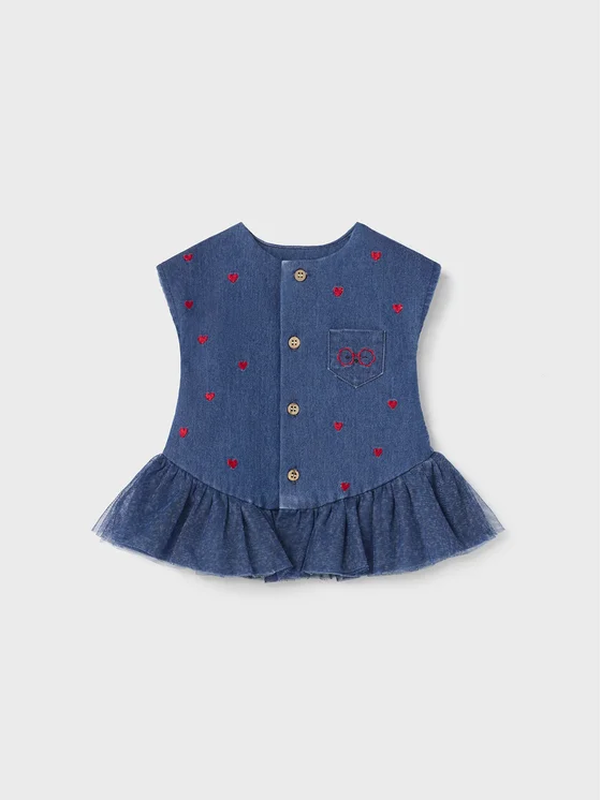 Mayoral denim dress cheap
