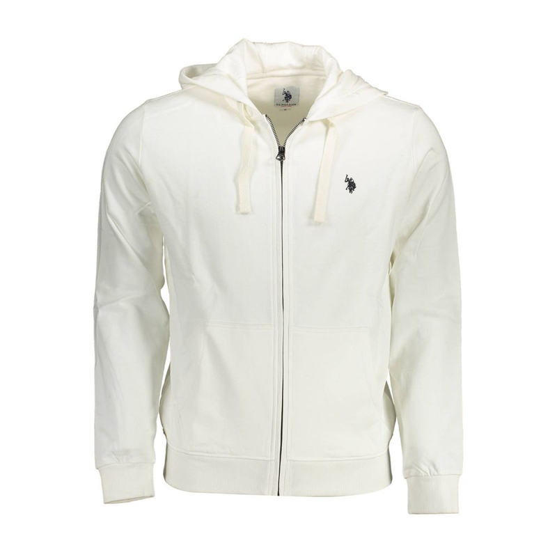 White cotton men's sweatshirt-null