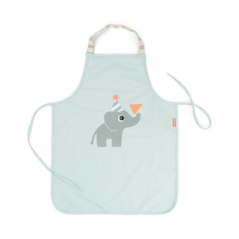 Done by deer waterproof kids apron celebration - blue-null