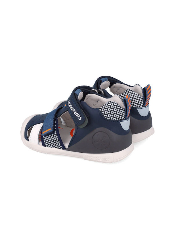 Product image: Biomecanics boys close toe sandals with velcro strap with contrast colour details-null