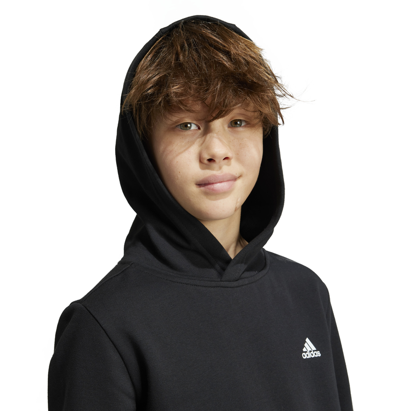 Adidas boys essentials small logo feel cozy fleece hoodie-null