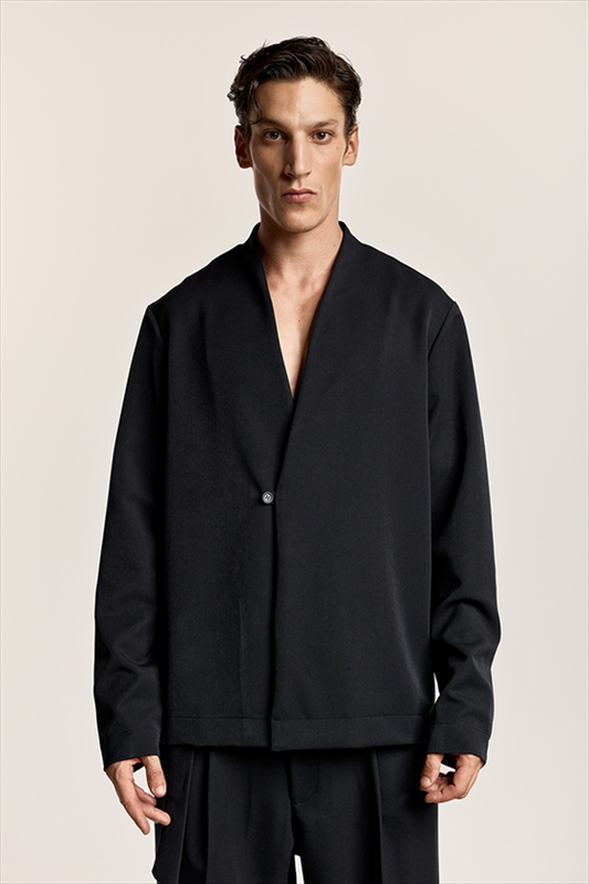 Pcoc deep v-neckline button cardigan image number null