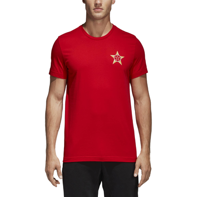 Adidas men football FIFA world cup 2018 russia host tee red cy6326, Red, medium