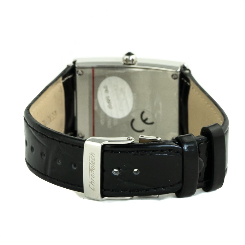 Silver stainless steel dress watch-null